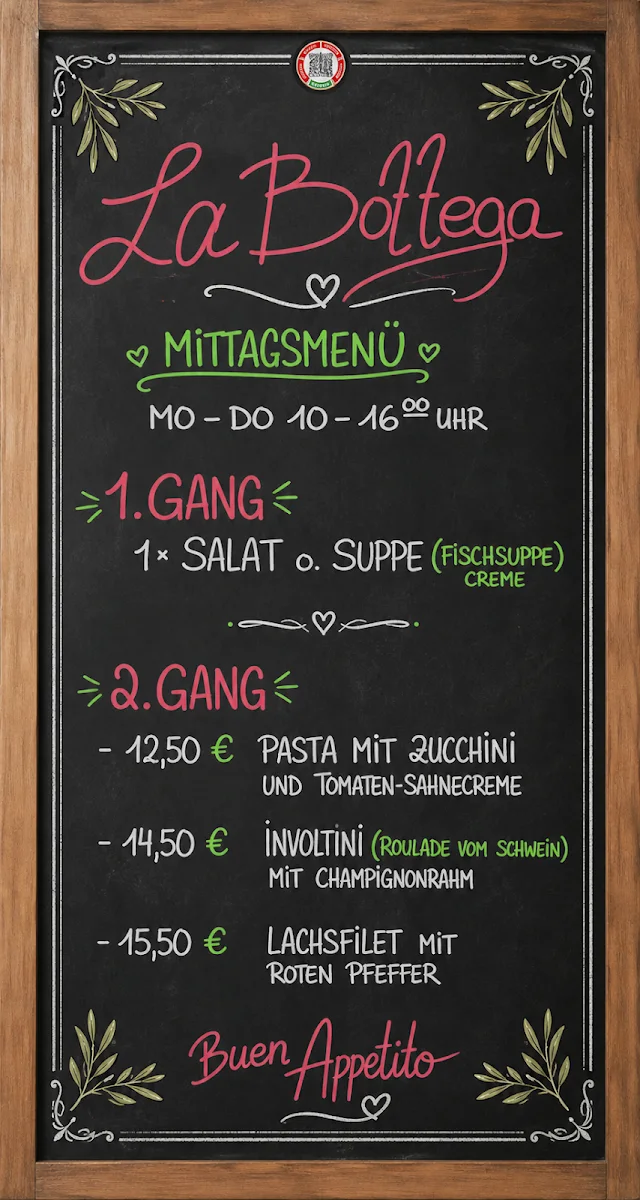 La Bottega Da Franco – Speisekarte in Berlin