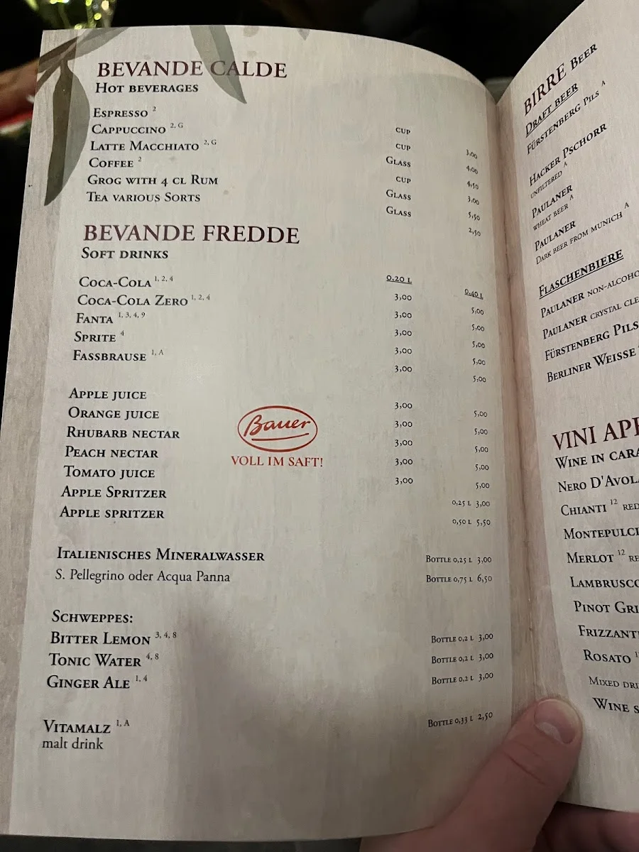 Il Mondo – Speisekarte in Berlin