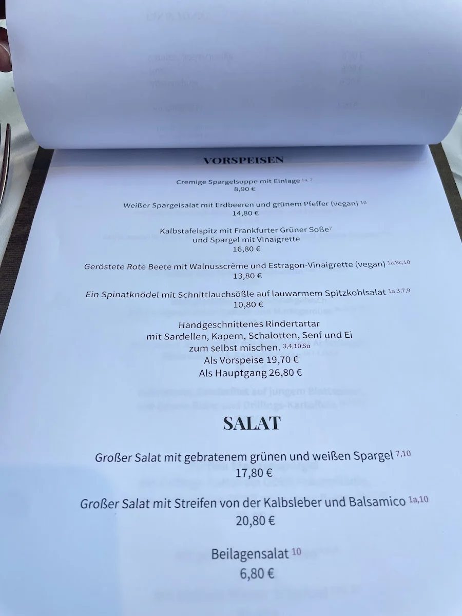 Weinstube am Stadtgraben – Speisekarte in Stuttgart, Baden-Württemberg