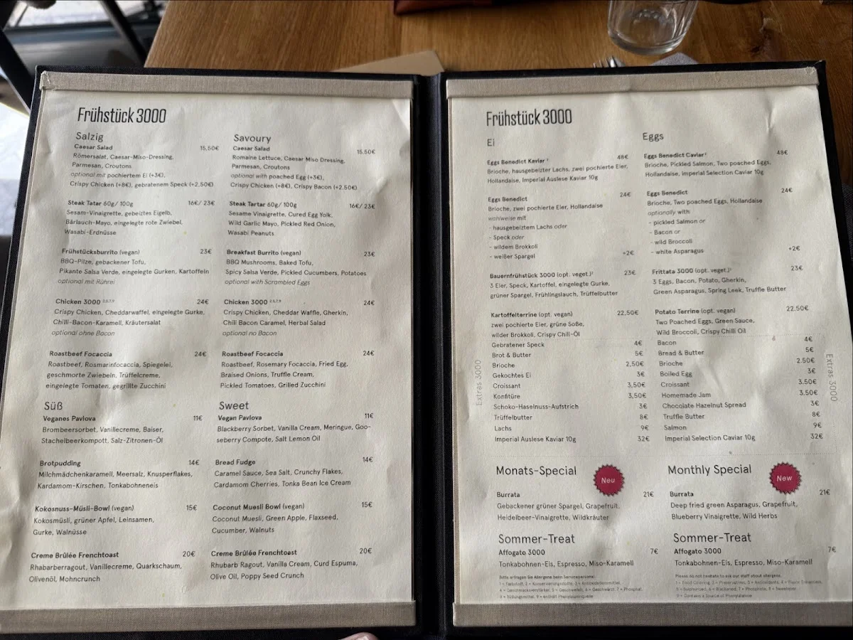 Frühstück 3000 Schöneberg – Speisekarte in Berlin