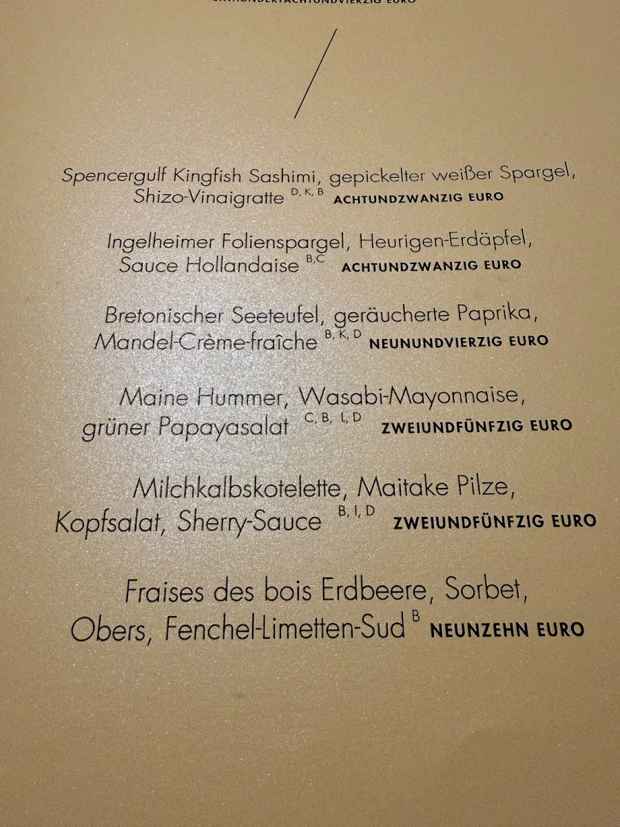 Lohninger – Speisekarte in Frankfurt am Main, Hessen