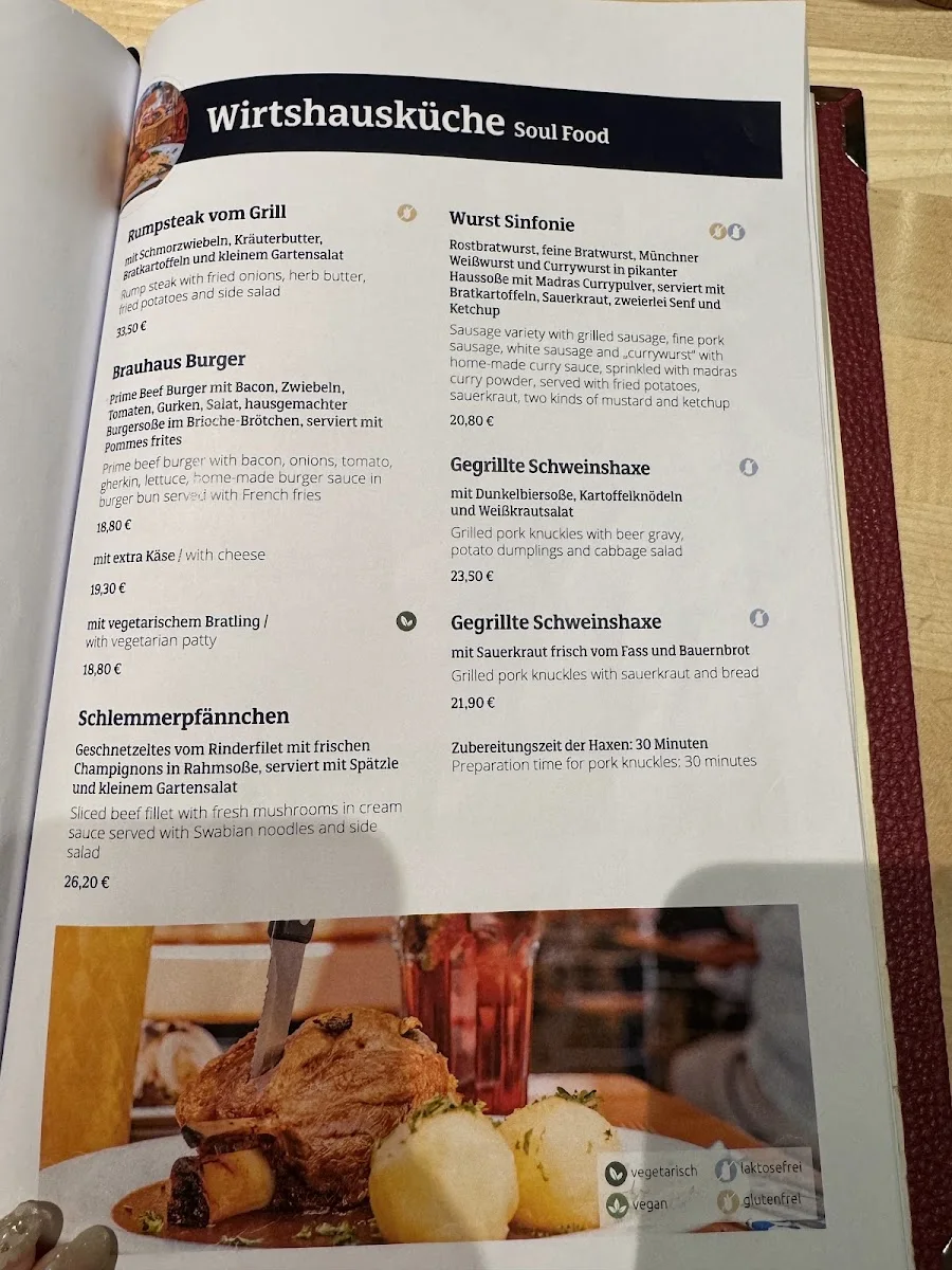 Restaurant Paulaner am Dom – Speisekarte in Frankfurt am Main, Hessen