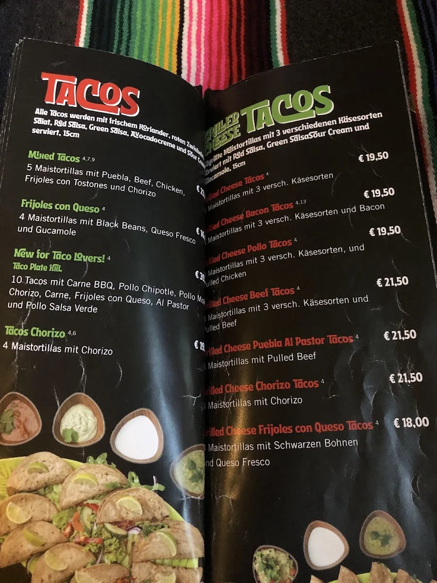 La Quesadilla – Speisekarte in Hamburg