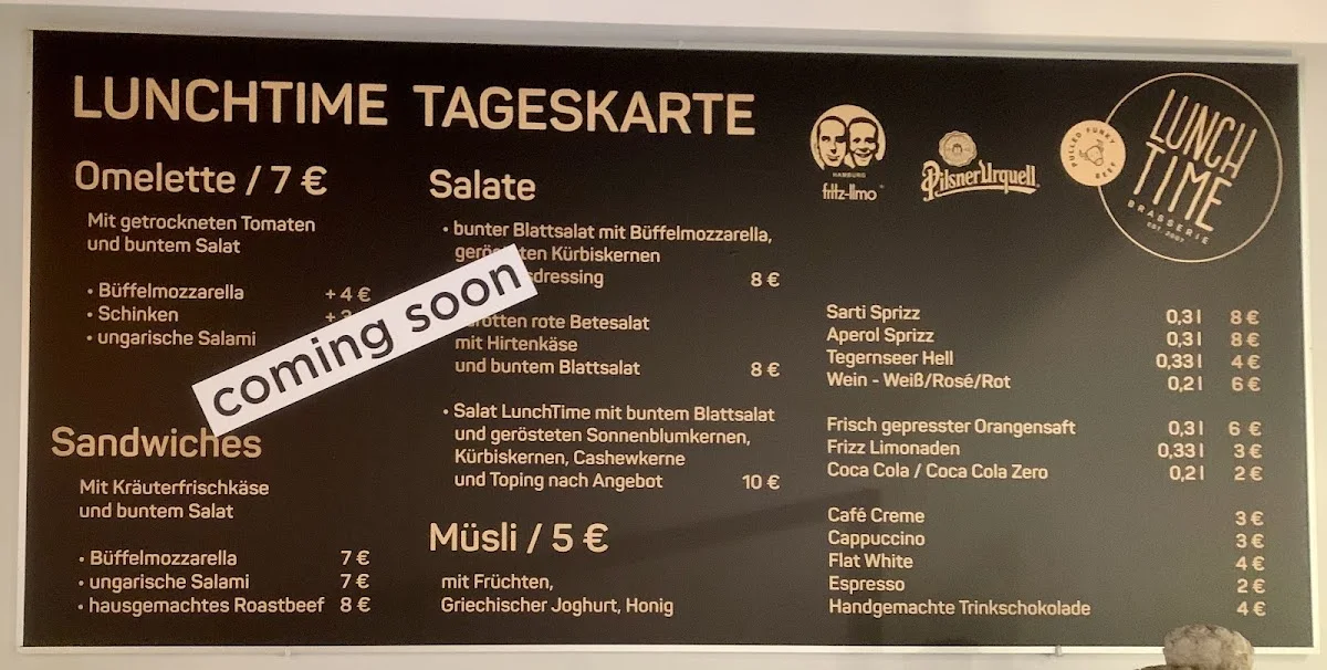 Lunch Time – Speisekarte in Dresden, Sachsen