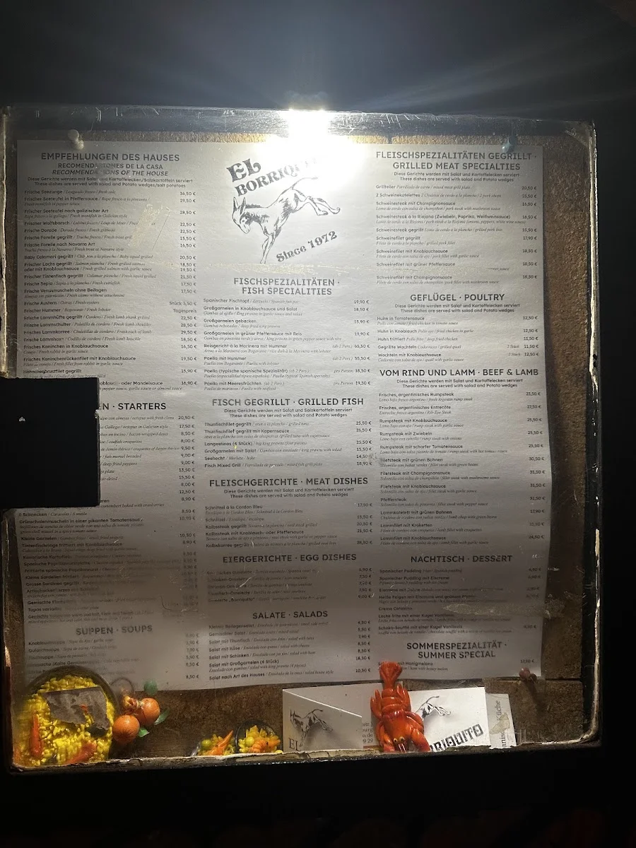 El Borriquito – Speisekarte in Berlin