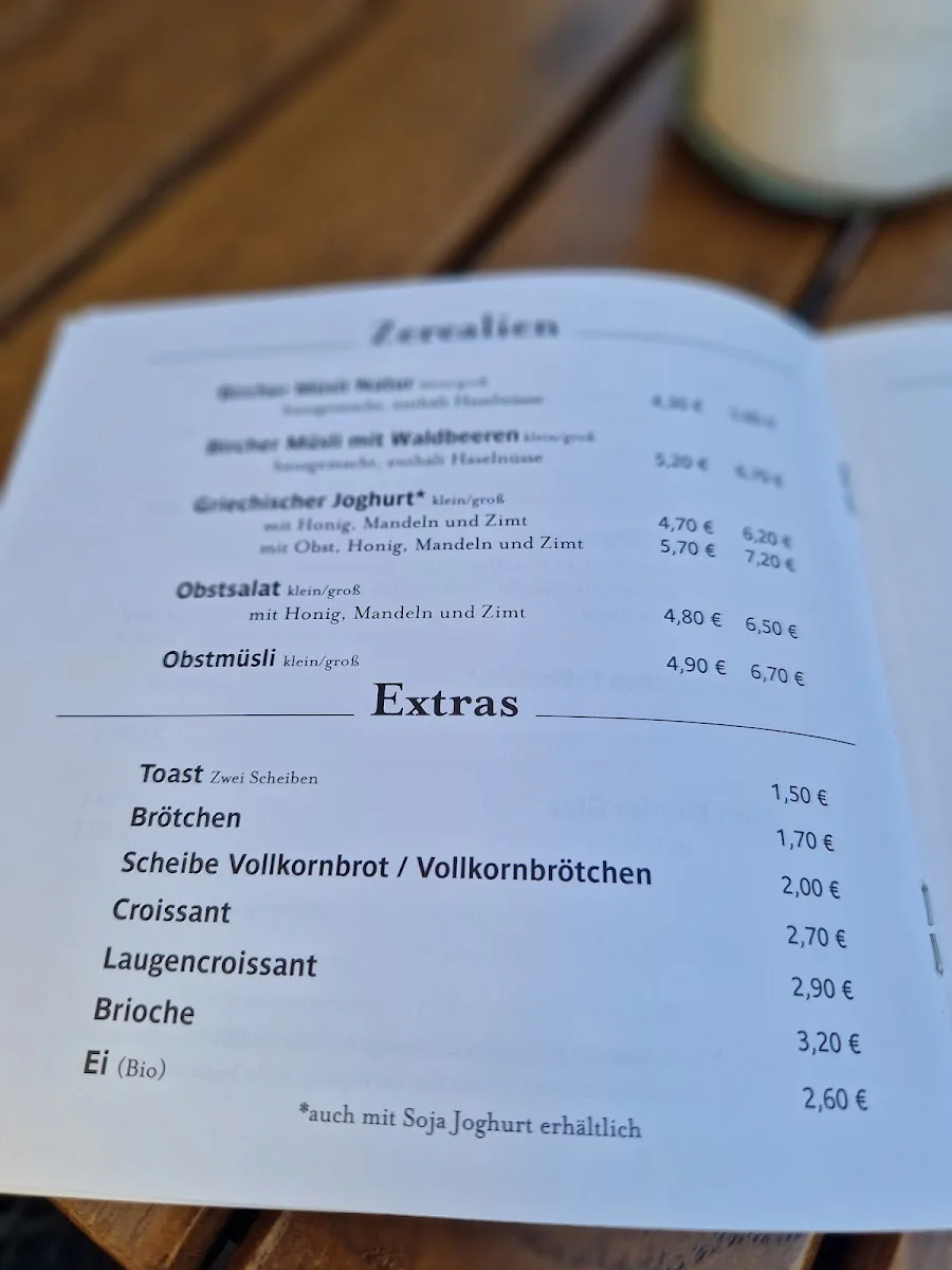 Café Crumble – Speisekarte in Frankfurt am Main, Hessen