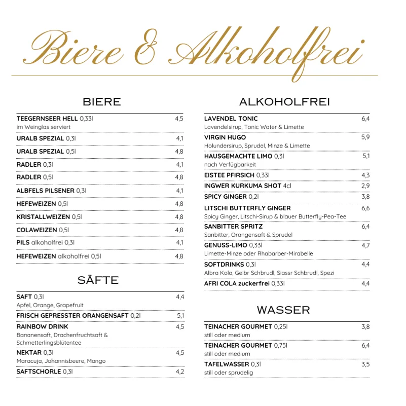 Bühr's – Speisekarte in Schwäbisch Gmünd, Baden-Württemberg