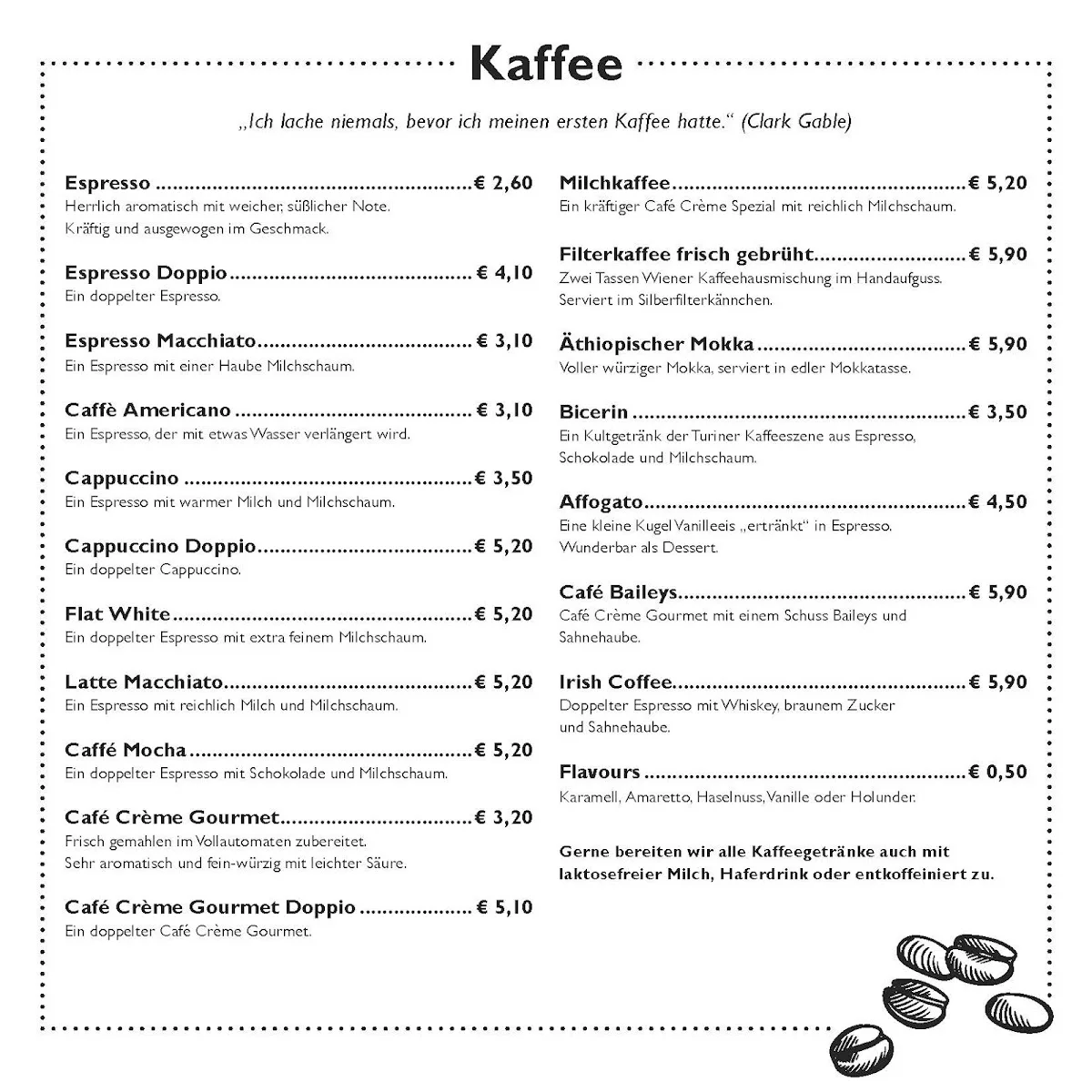 Kaffee- und Teehaus Hagen – Speisekarte in Heilbronn, Baden-Württemberg