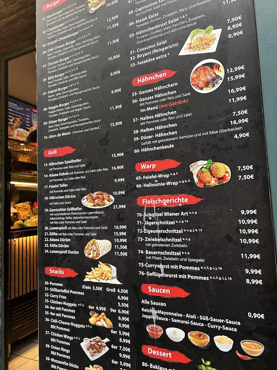 Düxer Grill – Speisekarte in Köln, Nordrhein-Westfalen