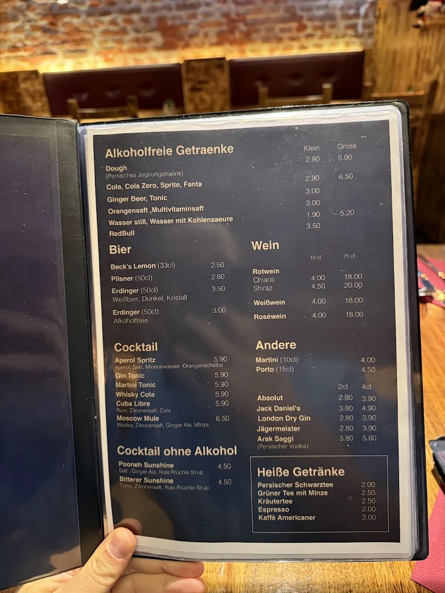 Pooneh Grill – Menü in Berlin