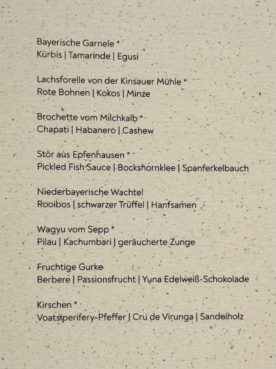 THE CLOUD by Käfer – Speisekarte in München, Bayern