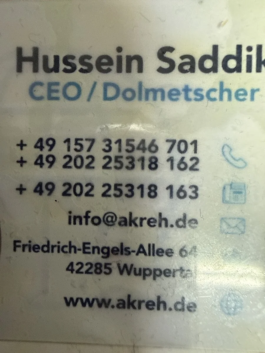 Akreh – Besucherfoto: Usama Bakr in Wuppertal, Nordrhein-Westfalen
