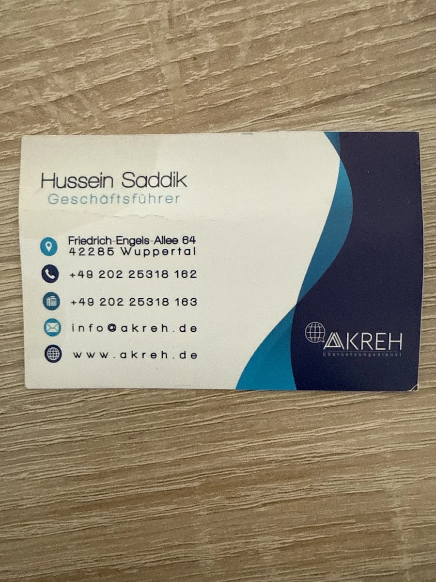 Akreh – Besucherfoto: Hunar Omar in Wuppertal, Nordrhein-Westfalen