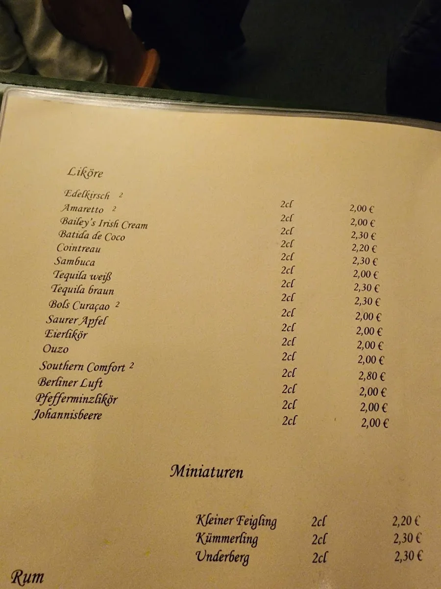 Zur Haxe – Speisekarte in Berlin