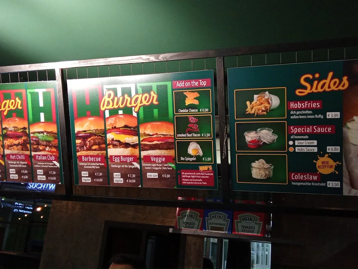 HOBS Hut of Burger – Speisekarte in Stuttgart, Baden-Württemberg