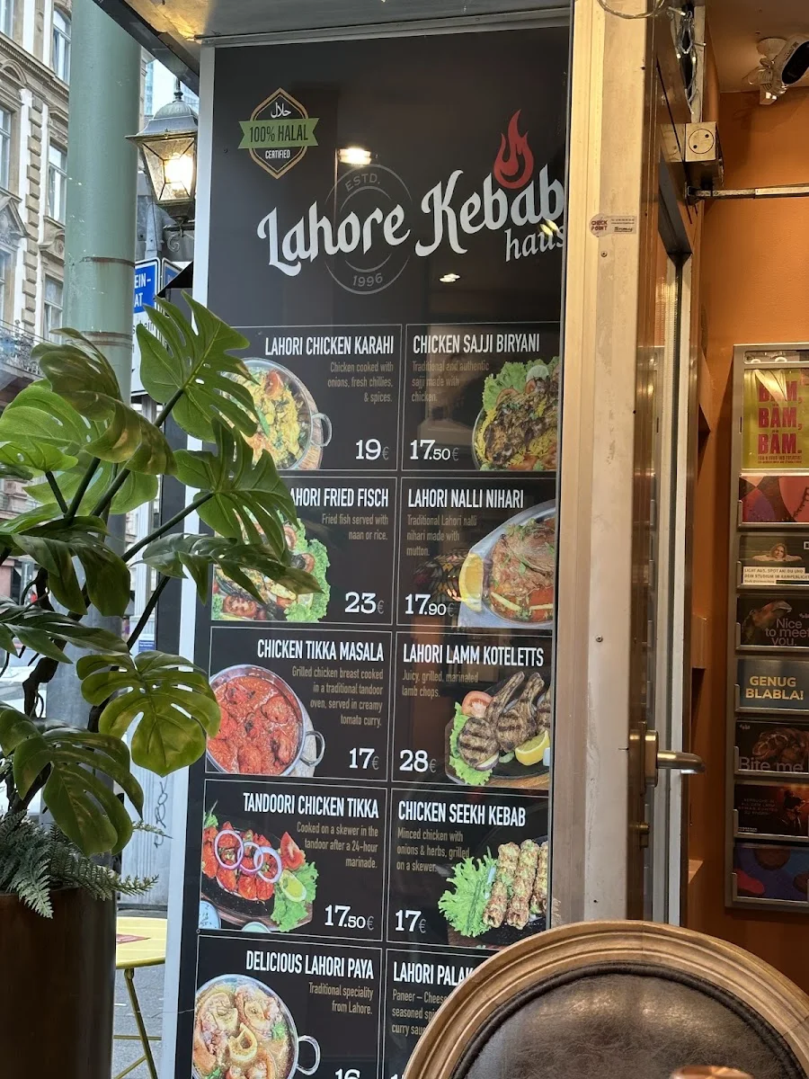 Restaurant Lahore Kebab Haus – Speisekarte in Frankfurt am Main, Hessen