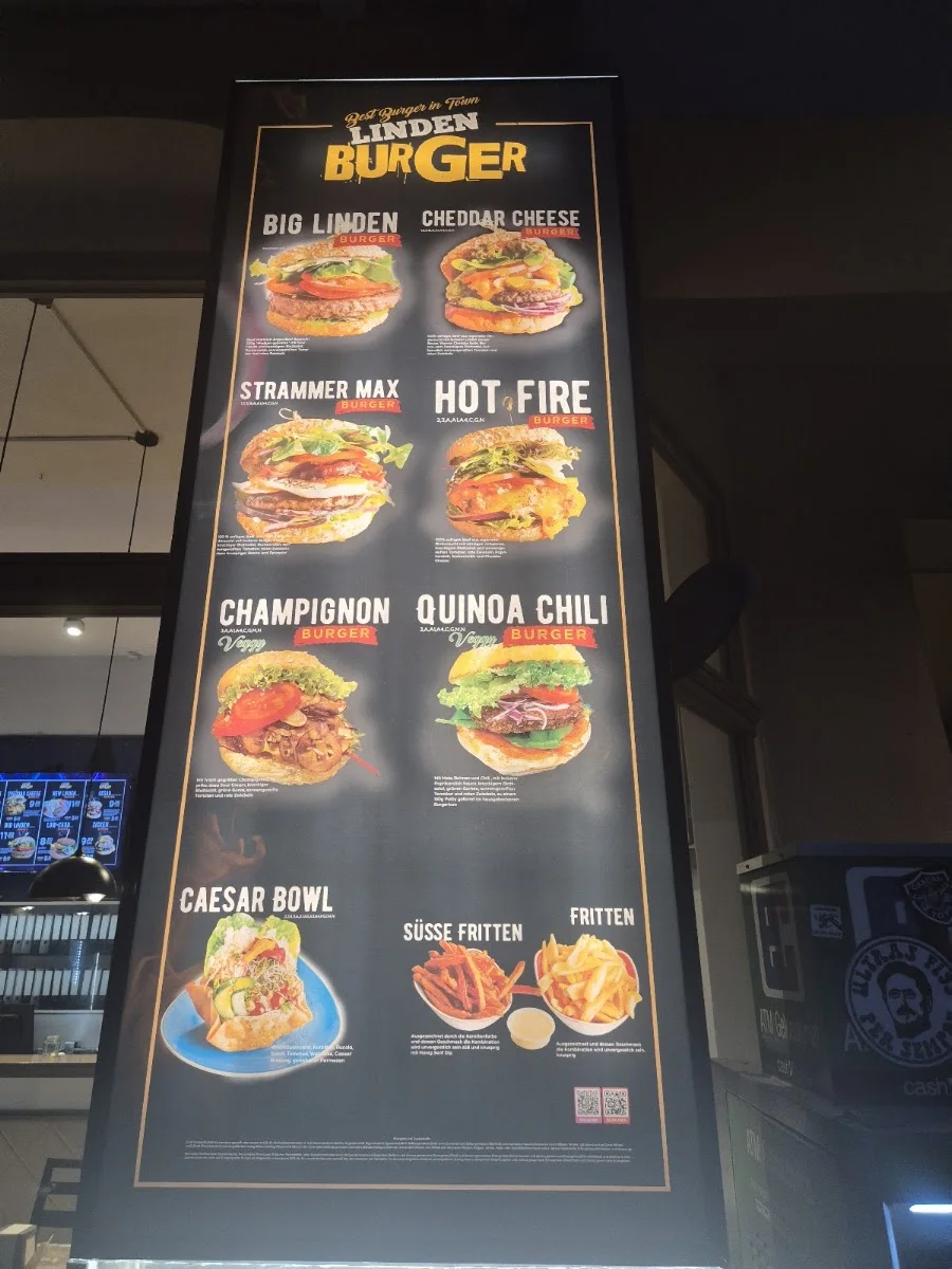 Lindenburger – Speisekarte in Potsdam, Brandenburg