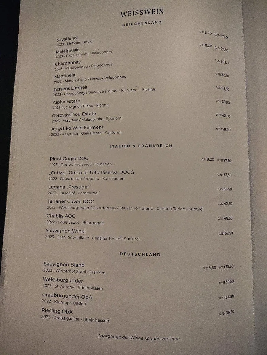 Taverna Melina - Aegina GmbH – Speisekarte in München, Bayern