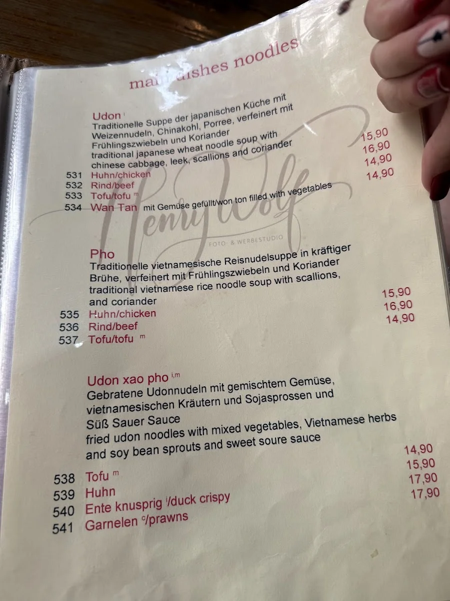 Golden Rice Mitte – Speisekarte in Berlin