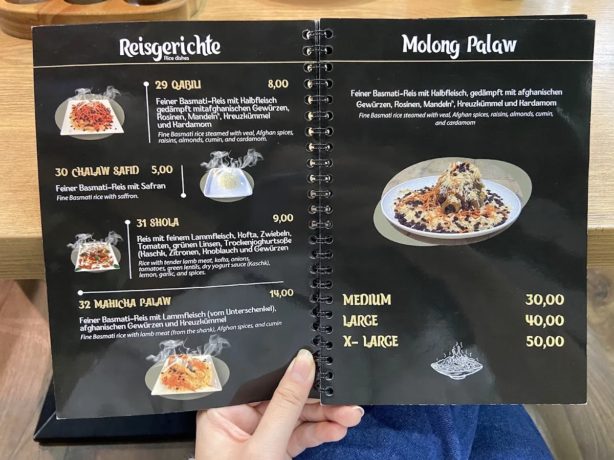 Ariana Restaurant – Speisekarte in Frankfurt am Main, Hessen