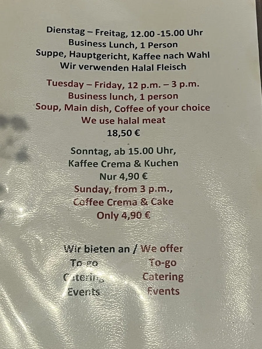 Si Remy – Speisekarte in Berlin