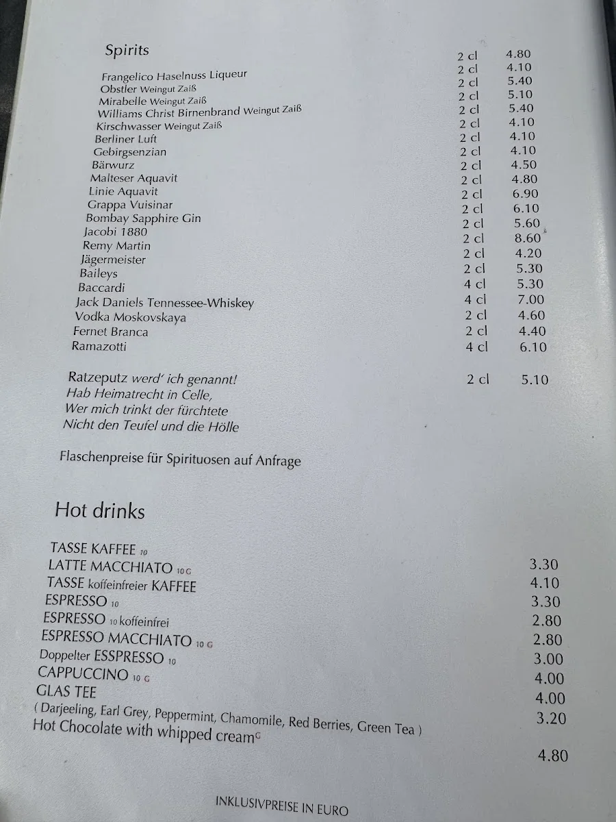 Paulaner am alten Postplatz – Speisekarte in Stuttgart, Baden-Württemberg