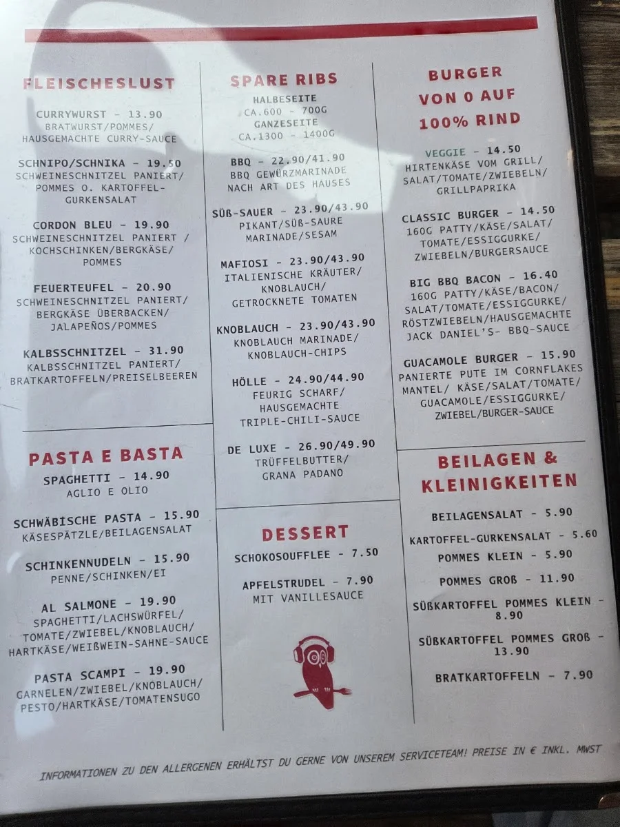 Mariannenhof – Speisekarte in München, Bayern