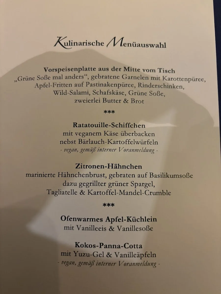 Schuchs Restaurant GmbH – Speisekarte in Frankfurt am Main, Hessen