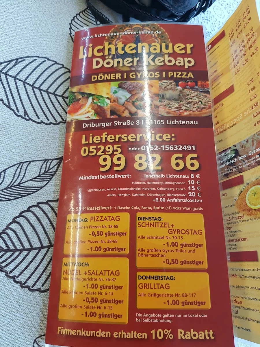 Pizza aus dem Lichtenauer Pizzaparadies