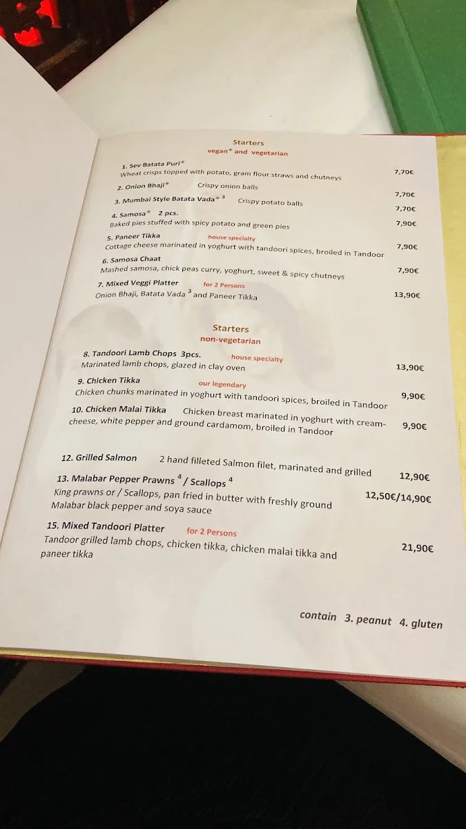 Indisches Restaurant Kamasutra – Speisekarte in Köln, Nordrhein-Westfalen
