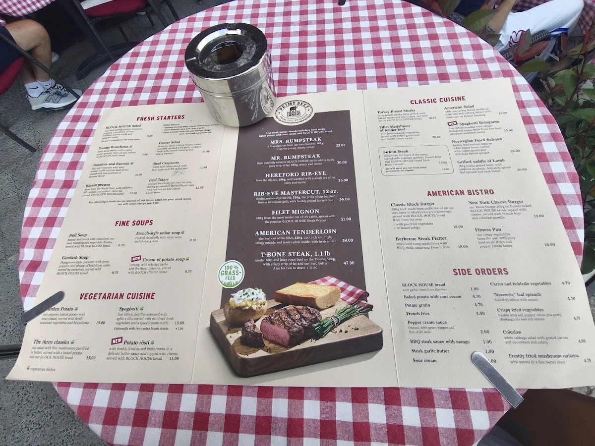 BLOCK HOUSE Am Alexanderplatz – Speisekarte in Berlin