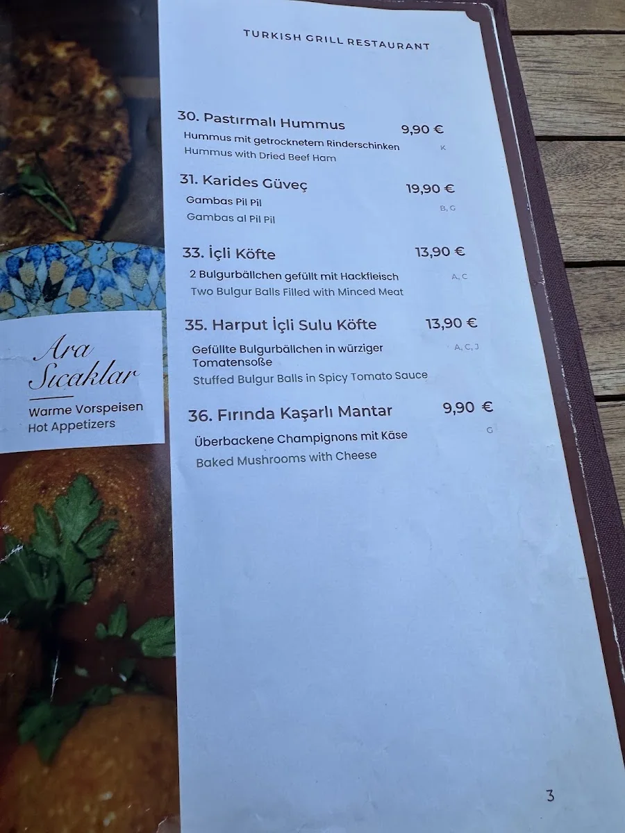 Harput Restaurant Frankfurt – Speisekarte in Frankfurt am Main, Hessen