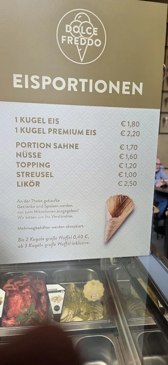 Dolce Freddo – Speisekarte in Zwickau, Sachsen
