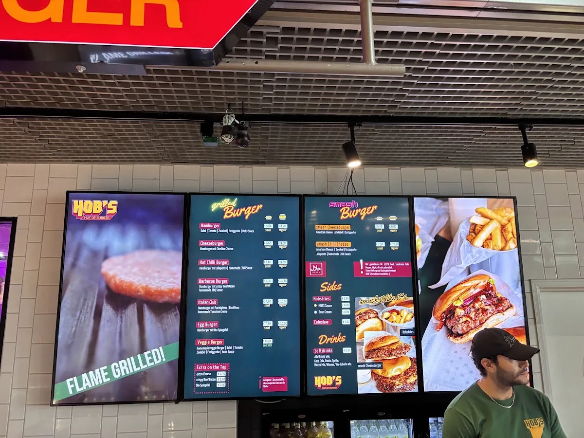 HOB's Hut of Burger – Speisekarte in Hamburg