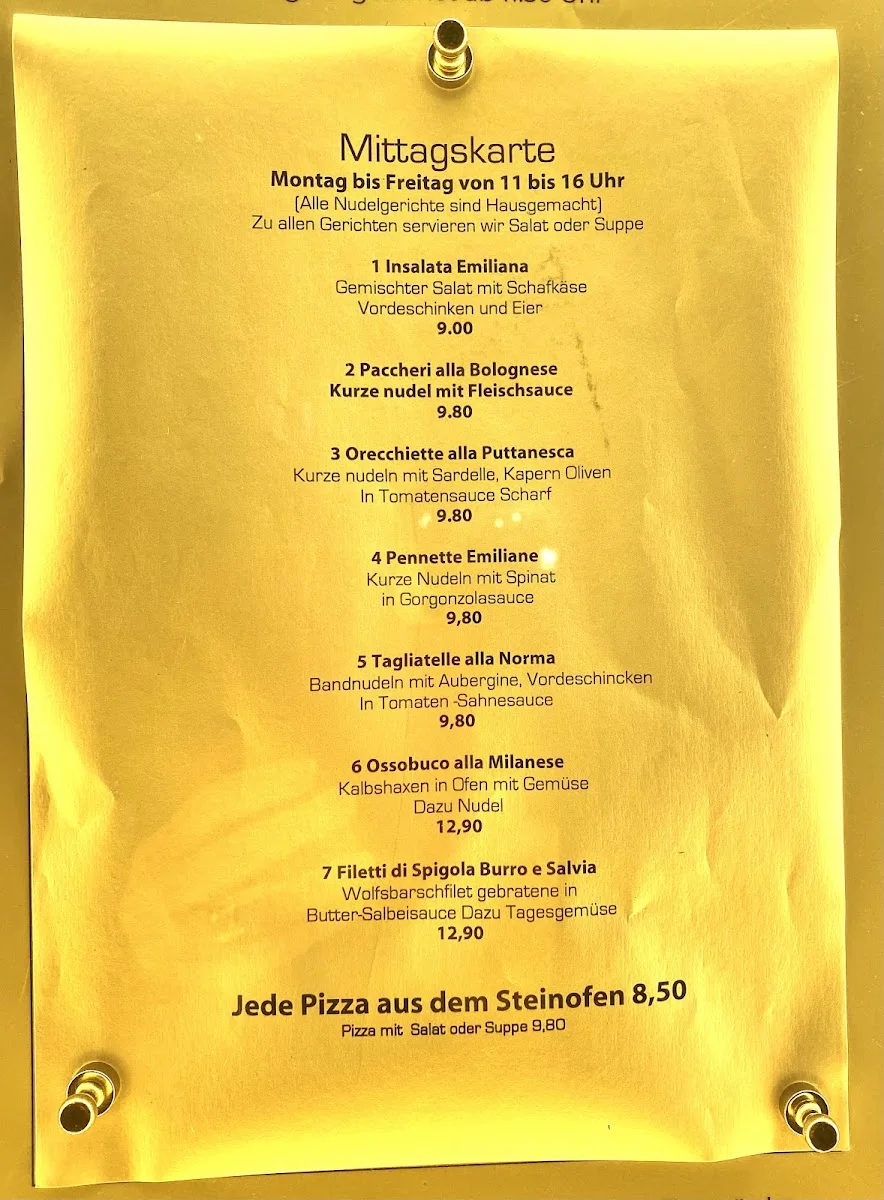 Ristorante Arlecchino – Speisekarte in Berlin