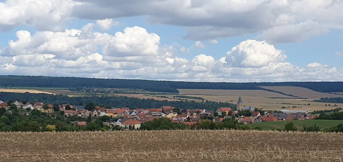 Ausgrabungsstätte Steinrinne Bilzingsleben (Touringen Stempel 374) – Besucherfoto: Stefan Lang in Kindelbrück, Thüringen