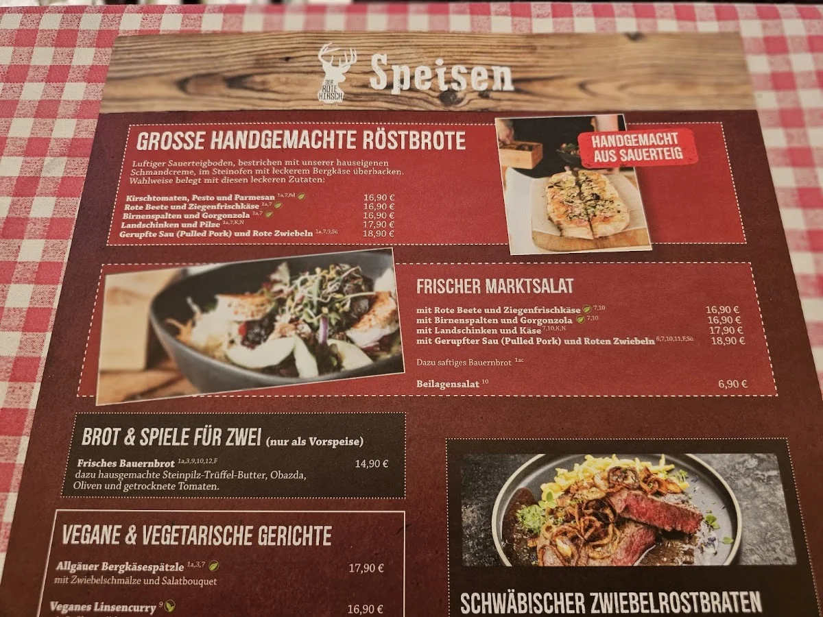 Der Rote Hirsch – Speisekarte in Stuttgart, Baden-Württemberg