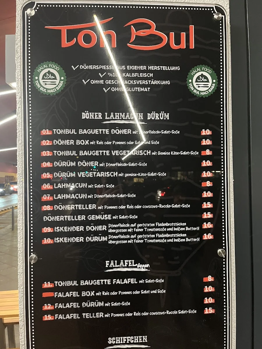 Ton Bul Grill- und Kebap-Haus – Speisekarte in Frankfurt am Main, Hessen