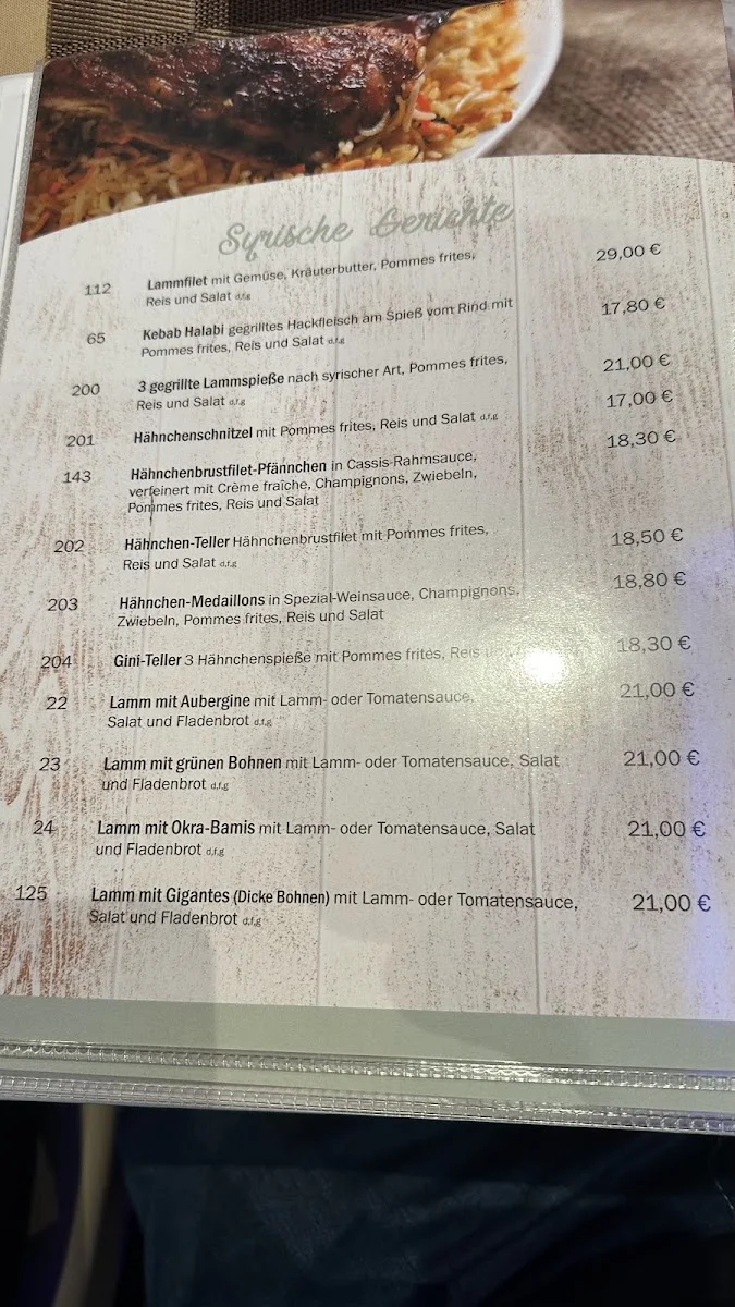 Restaurant Samos – Speisekarte in Wolfenbüttel, Niedersachsen
