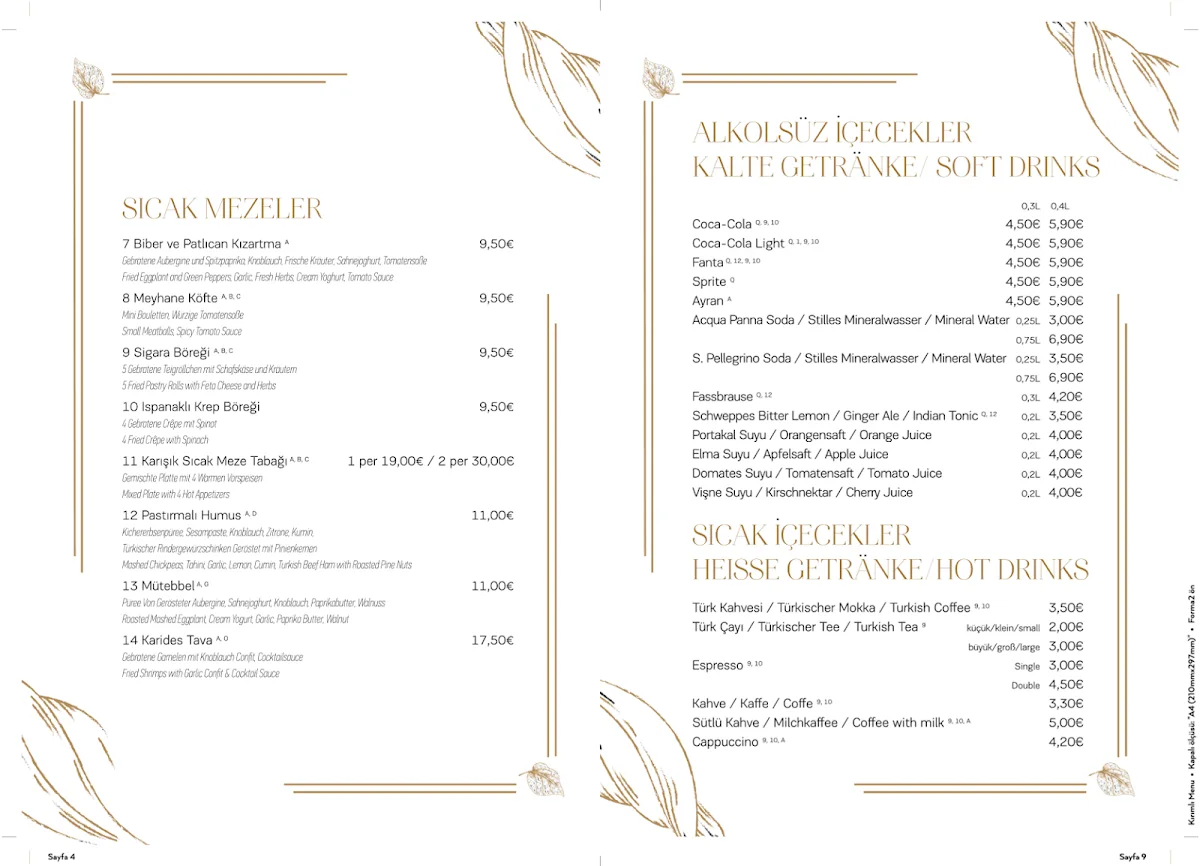 Hasır Wilmersdorf – Speisekarte in Berlin