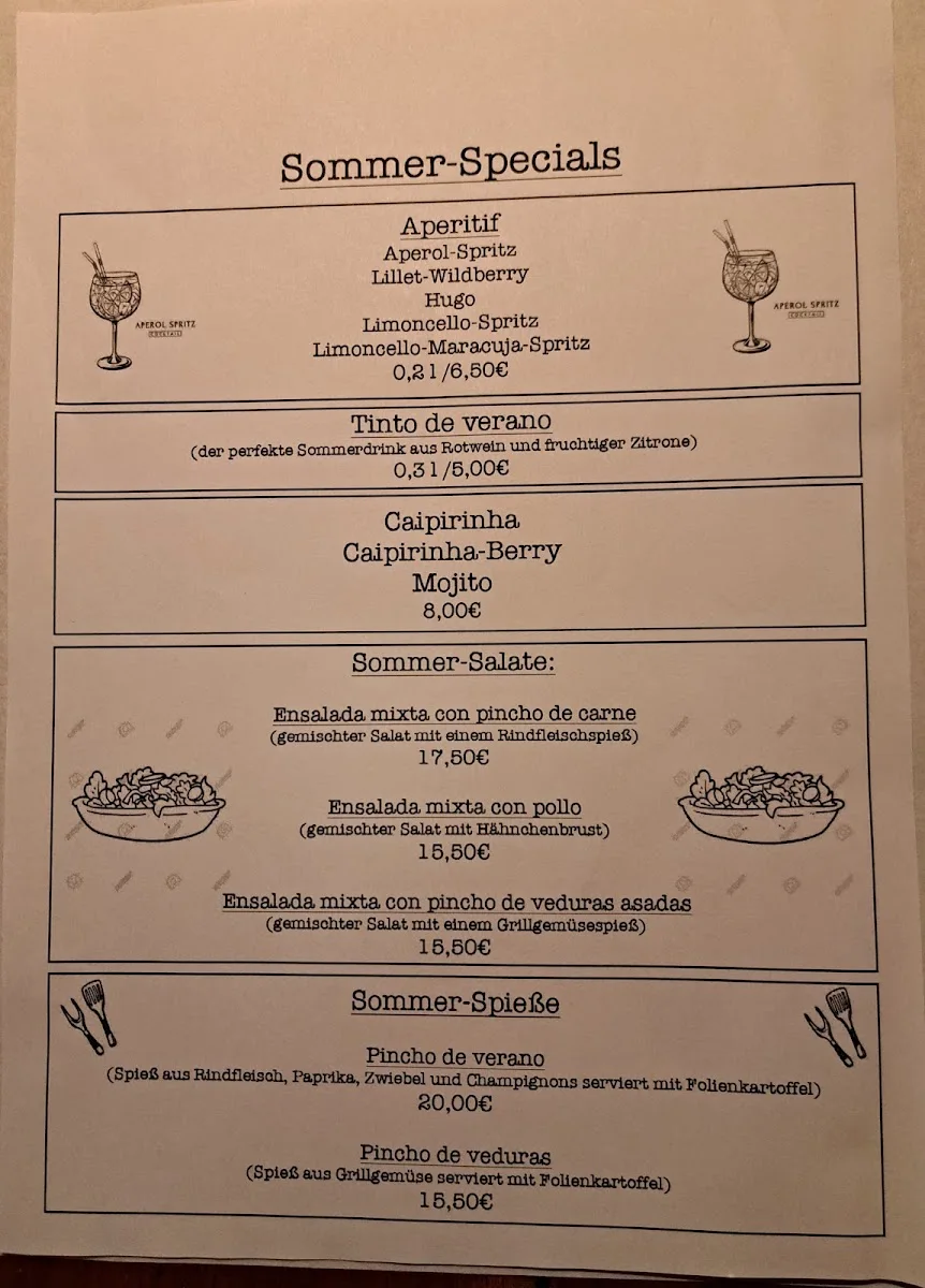Steakhaus La Cabaña – Speisekarte in Frechen, Nordrhein-Westfalen