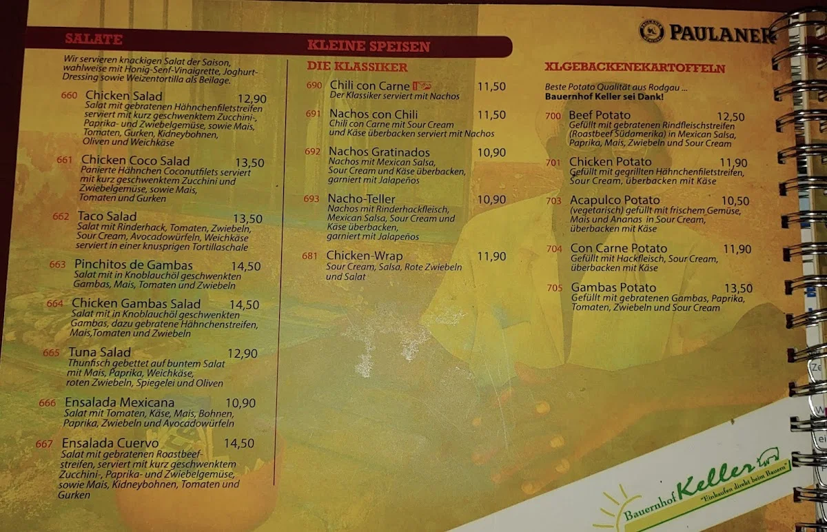 El Cuervo Cantina Y Bar – Speisekarte in Obertshausen, Hessen