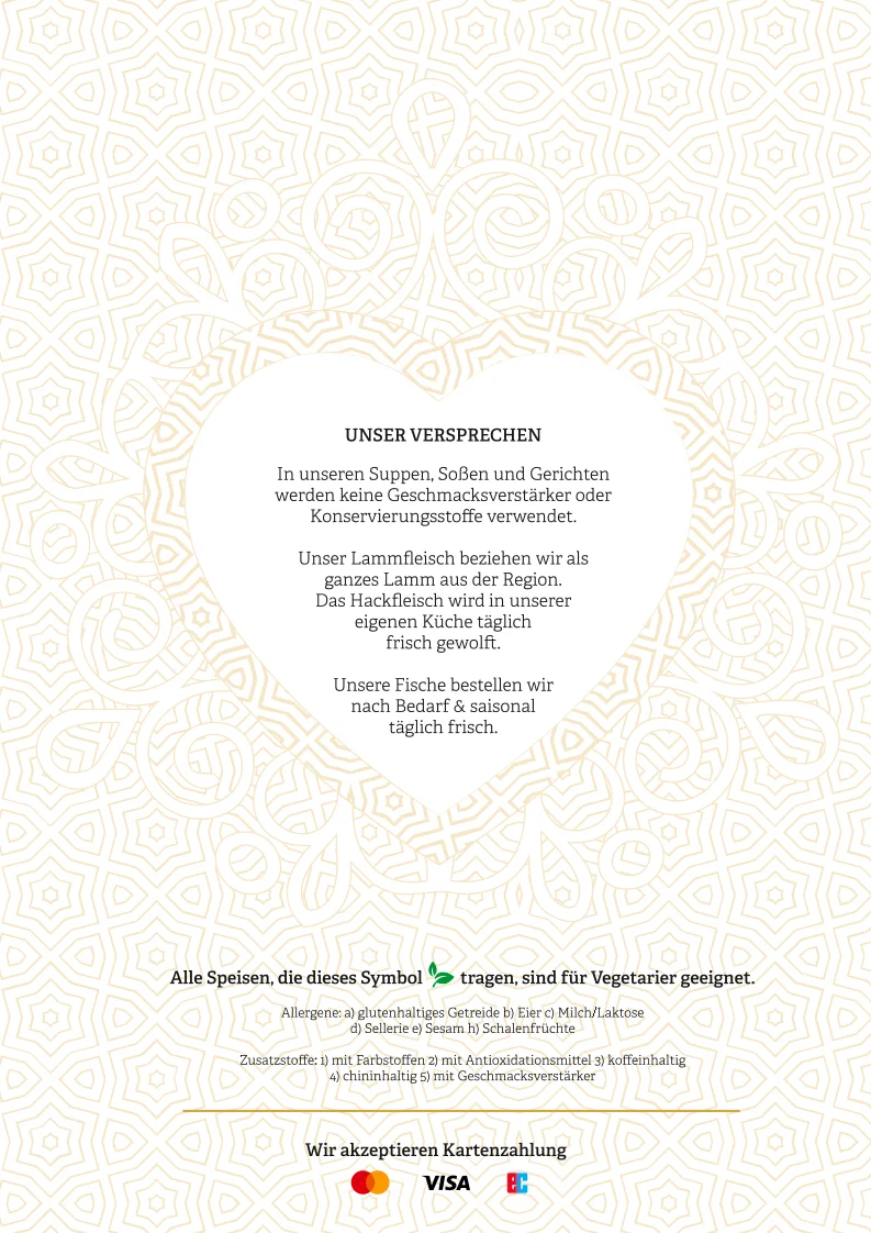Restaurant Aspendos – Speisekarte in Stuttgart, Baden-Württemberg