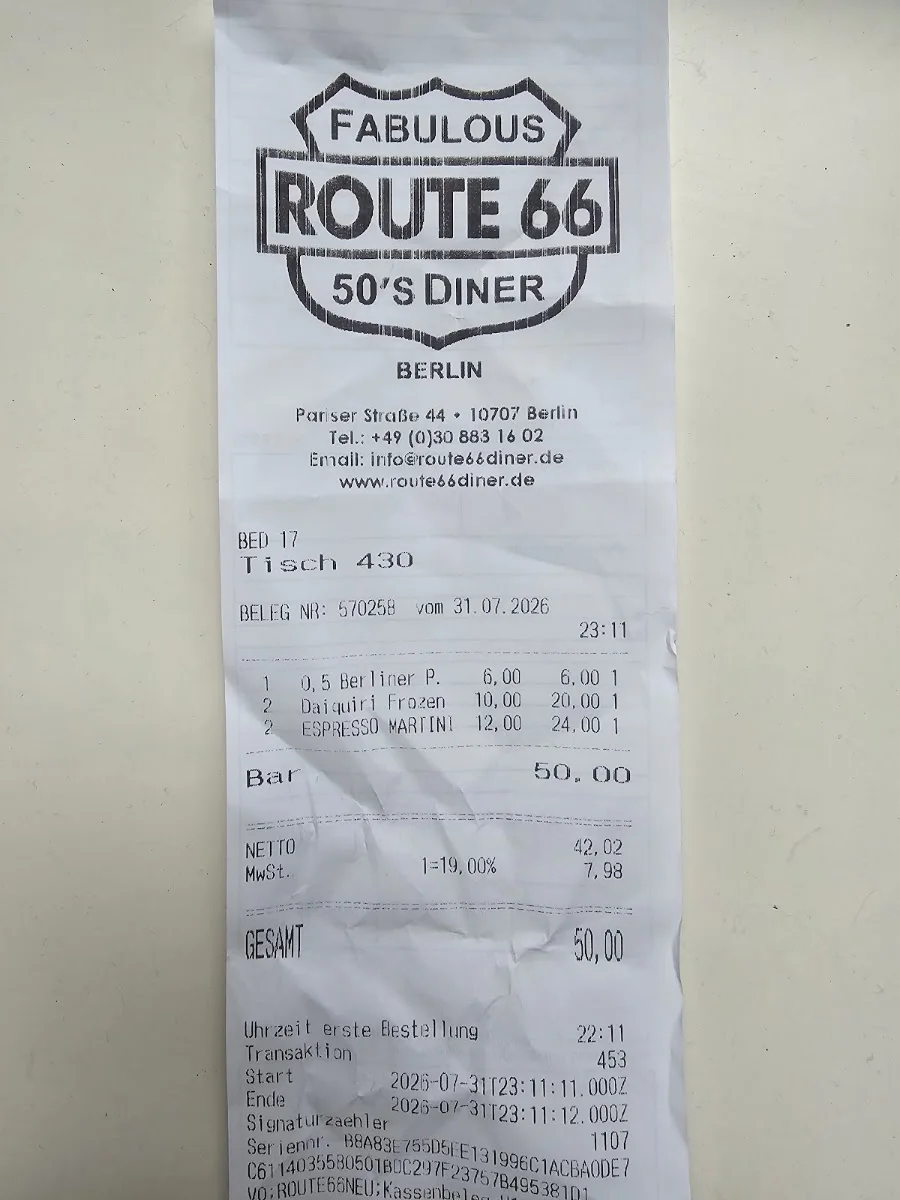 Route 66 Diner – Café in Berlin