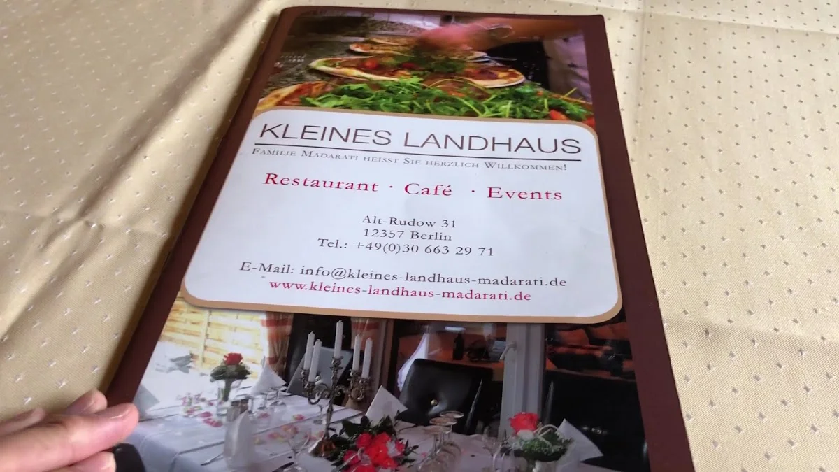 Kleines Landhaus – Speisekarte in Berlin
