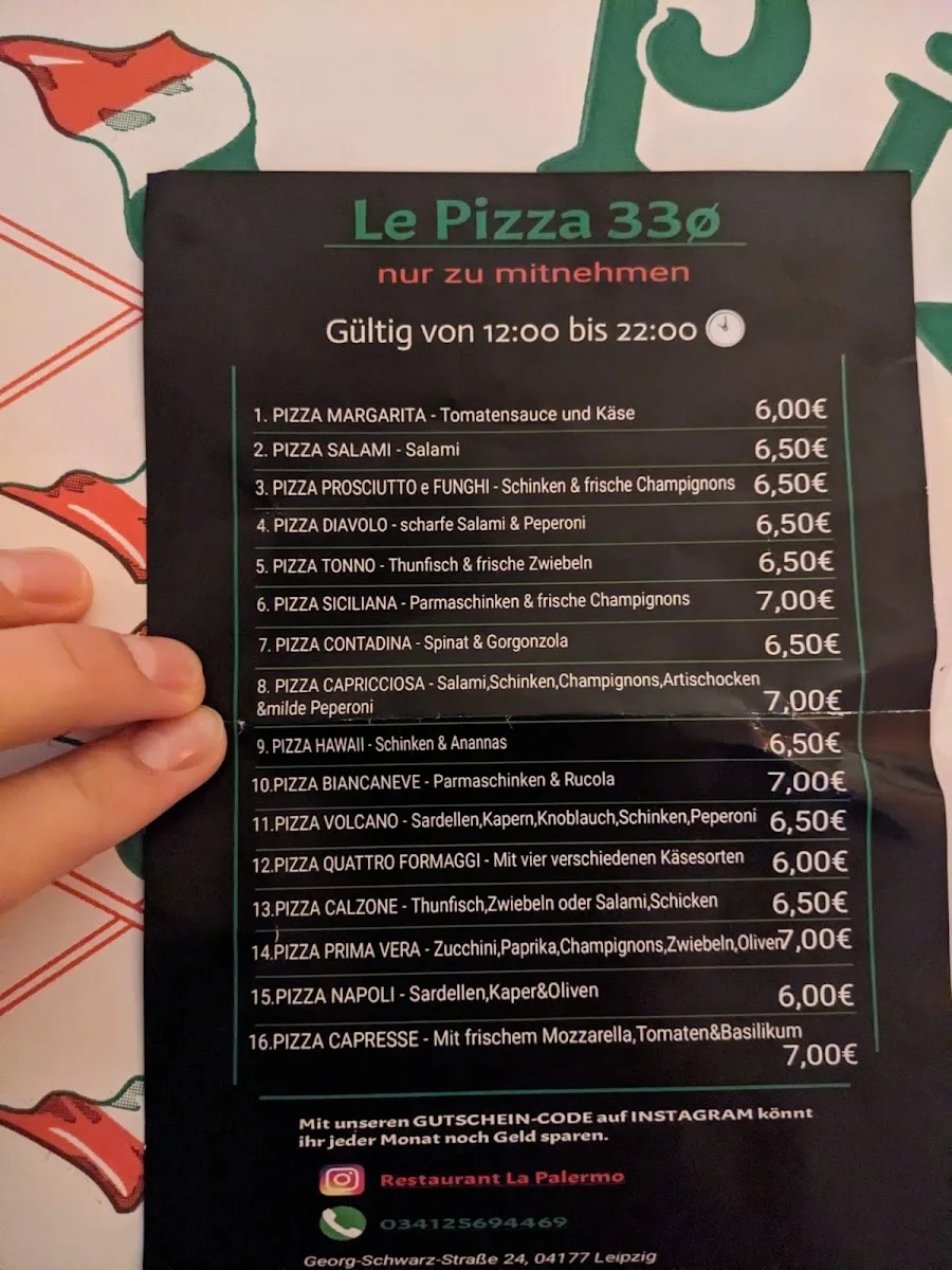 La Palermo Leipzig – Speisekarte in Leipzig, Sachsen