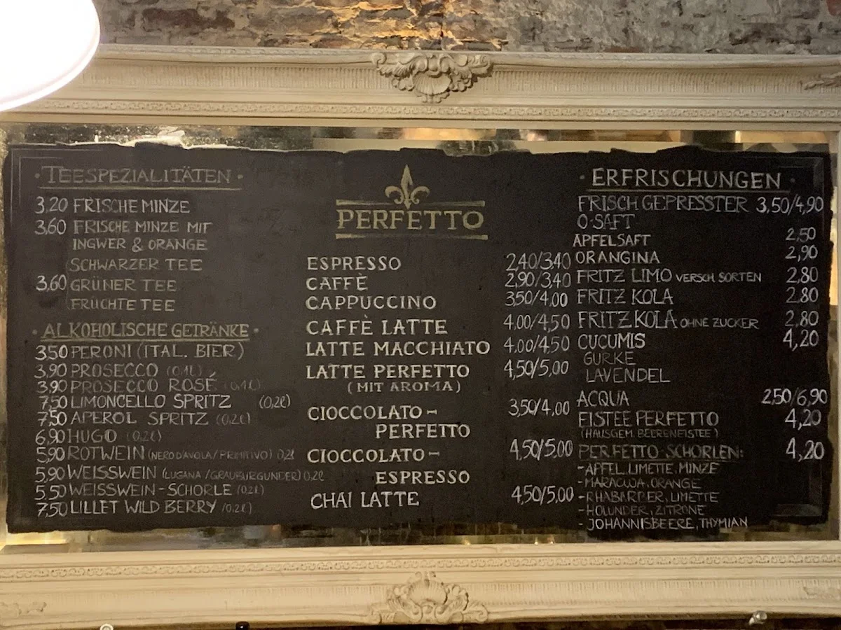 Perfetto Mülheim an der Ruhr – Speisekarte in Mülheim an der Ruhr, Nordrhein-Westfalen