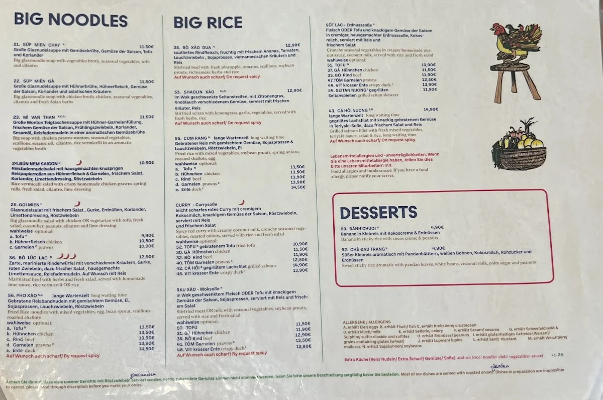 Kotti Dang – Speisekarte in Berlin
