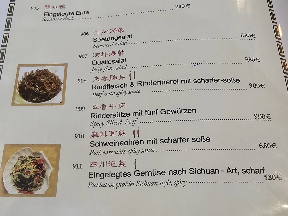 China Restaurant China City – Speisekarte in Berlin