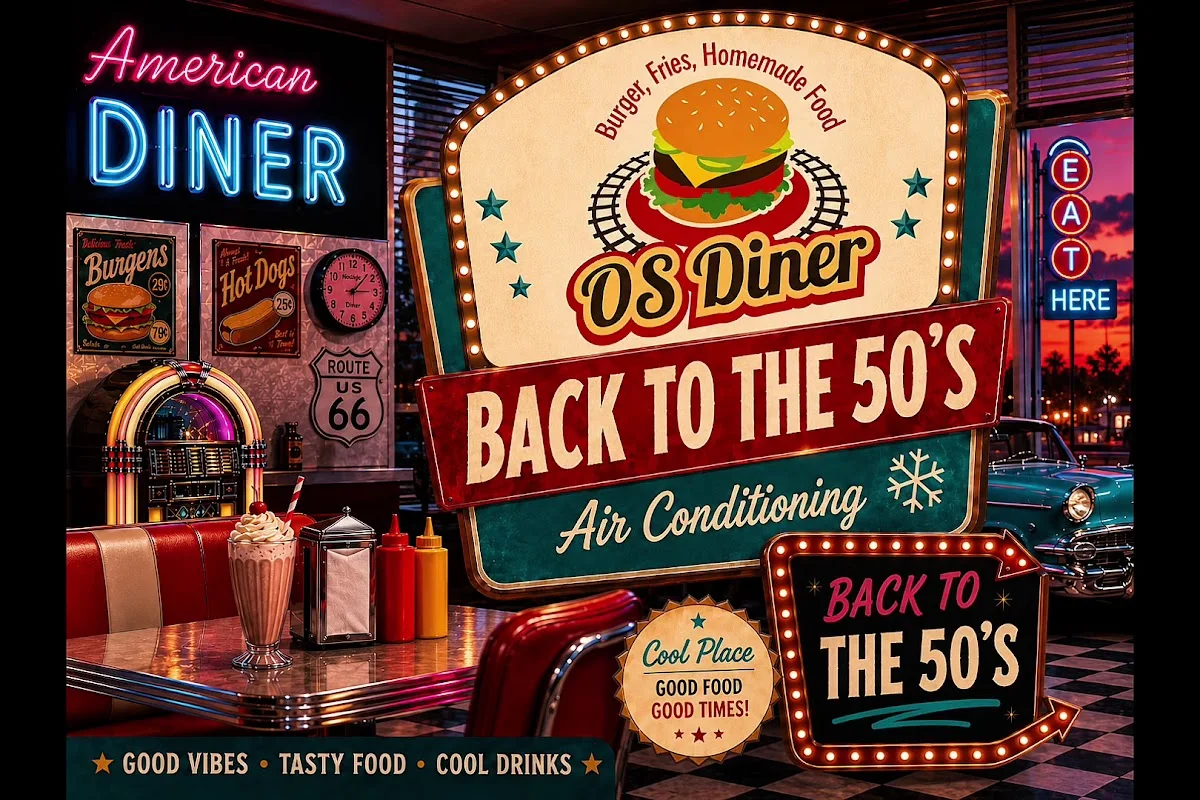 OS Diner – Bar in Stutensee, Baden-Württemberg